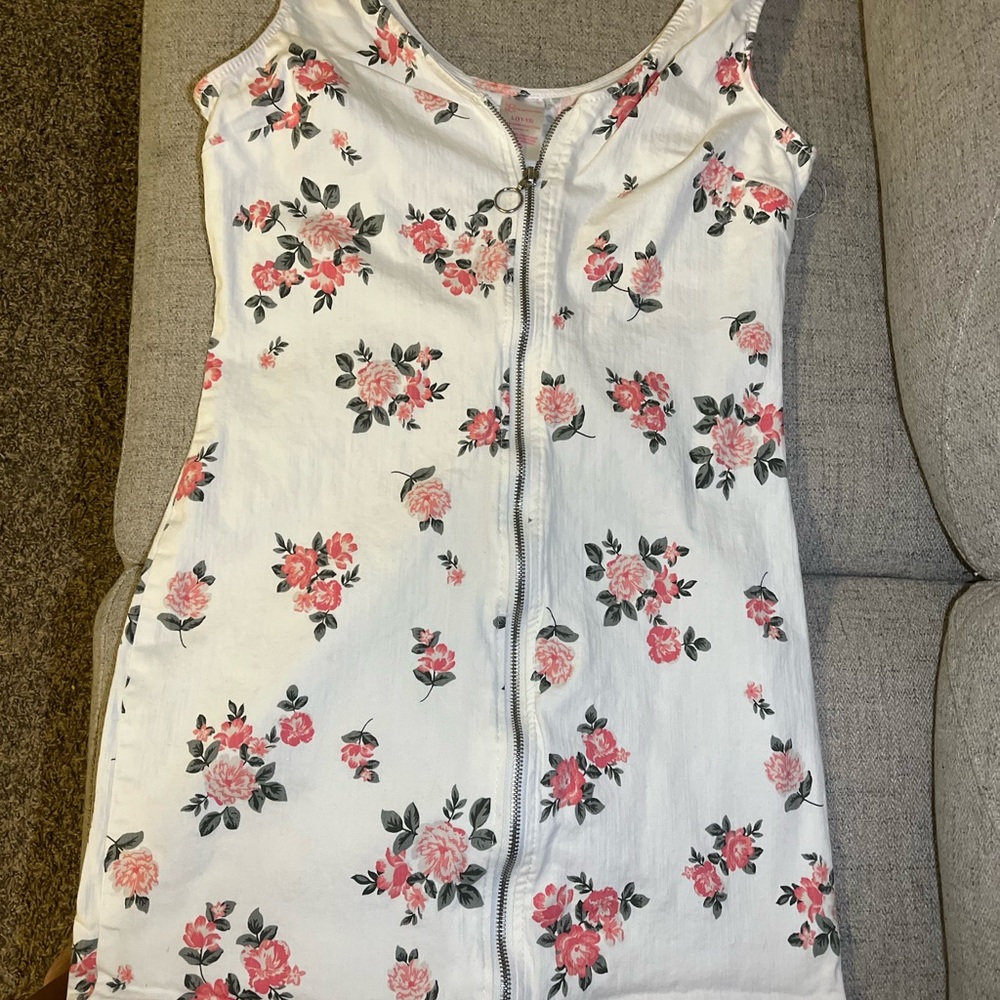 Floral Zip-Up Dress